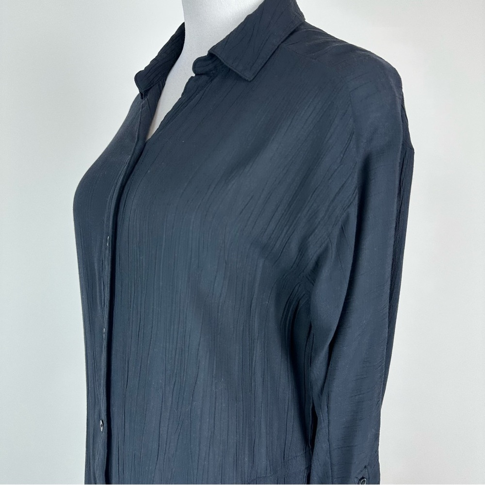 Prana Scheena Black Gauze Tunic Swim Coverup Size Medium - Picture 9 of 15